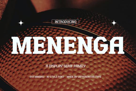 Menenga: A Futuristic Serif for Bold Branding