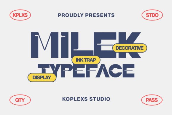 Milek Typeface: Bold, Decorative, and Designed for Impact
