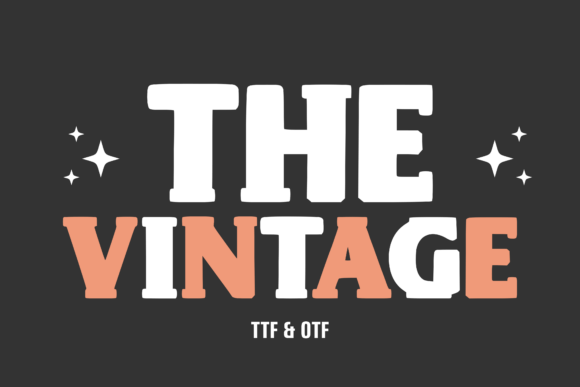 The Vintage: A Retro Font for Modern Design Impact